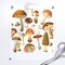 Vintage Botanical Botanicals Mushrooms Illustration Nature Art Natural Science Custom Removable Wallpaper by Spoonflower Peel & Stick Wallpaper 2FT Wide